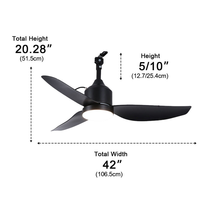 Modern Outdoor Dimmable DC Motor Ceiling Fan Light - Reversible Airflow for All Seasons