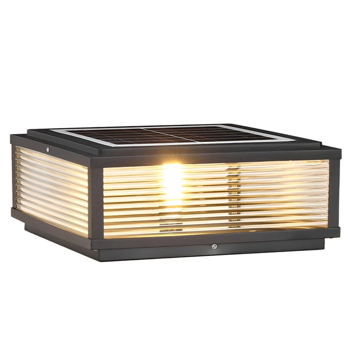 Modern Outdoor Post Lights Solar Fence Pillar Light Deck Post Lights Waterproof