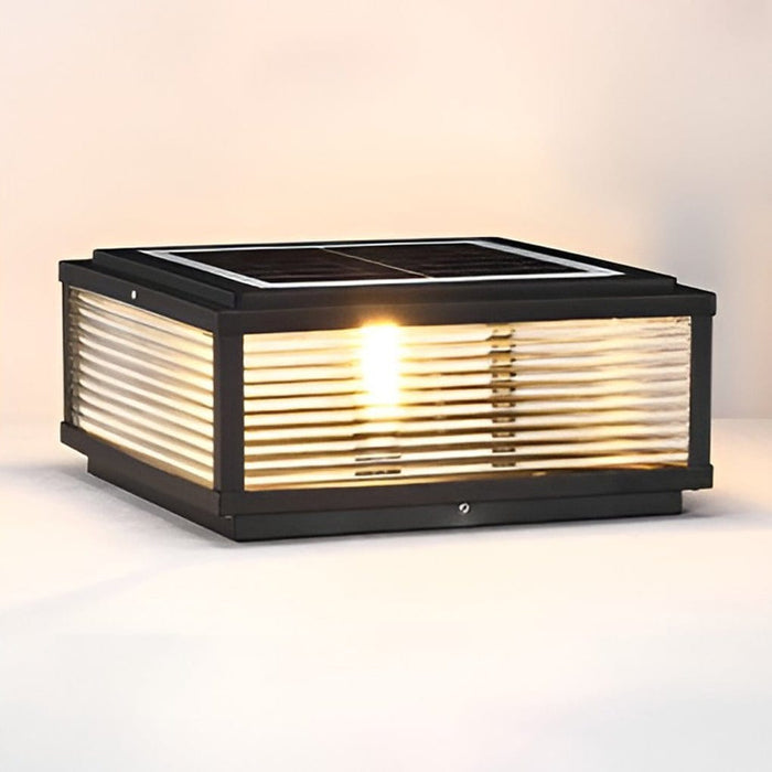 Modern Outdoor Post Lights Solar Fence Pillar Light Deck Post Lights Waterproof