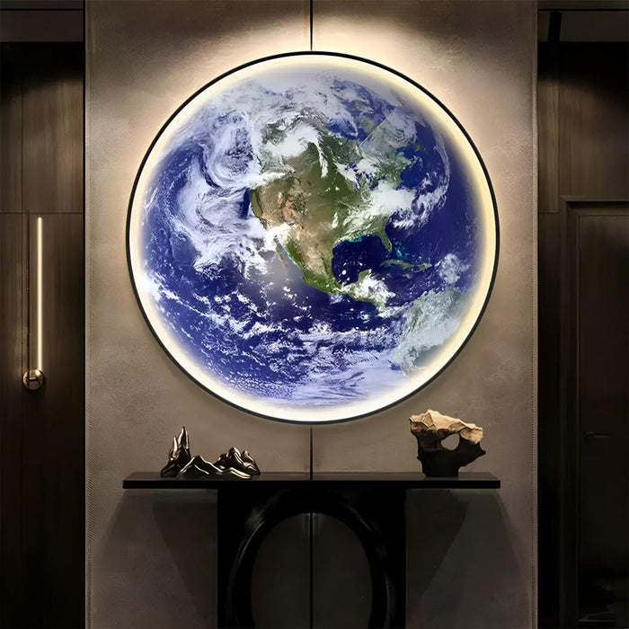 Planet Earth LED Wall Sconce - Modern Art Decor Lighting for Home / Creative Wall Art Fixture