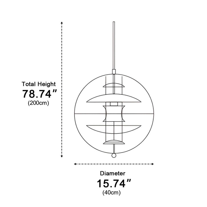 Modern Planet Globe Bar LED Pendant Light - Clear Acrylic Shade / Dimmable - Dining Room, Kitchen