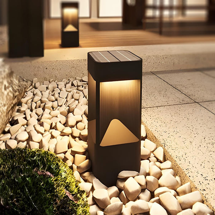 Modern Rectangular LED Landscape Light - Outdoor Pathway / Garden Illumination - Durable Weatherproof Design