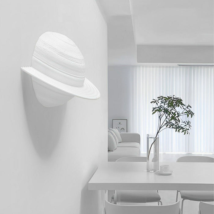 Semicircle Saturn 3D Planet LED Indoor Wall Light - Modern Design / Ambient Lighting