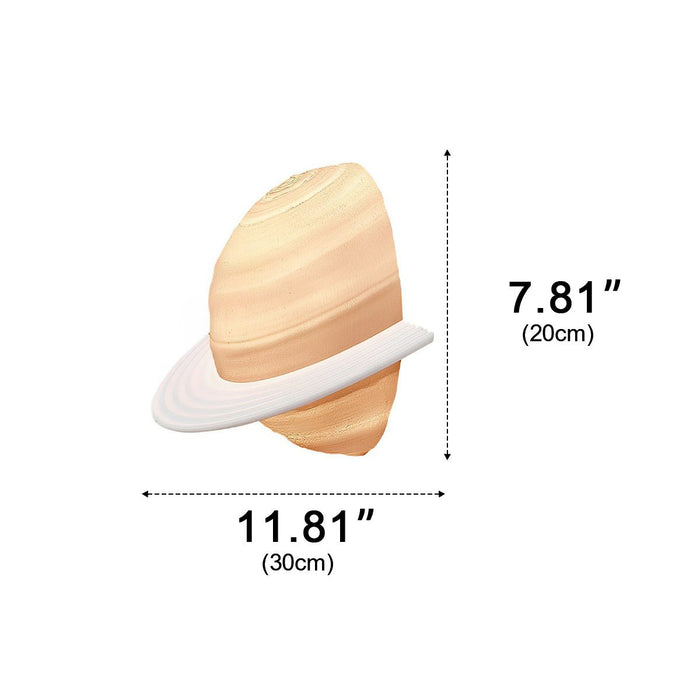 Semicircle Saturn 3D Planet LED Indoor Wall Light - Modern Design / Ambient Lighting