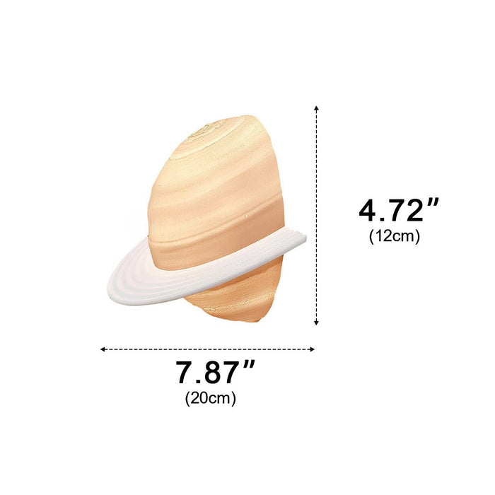 Semicircle Saturn 3D Planet LED Indoor Wall Light - Modern Design / Ambient Lighting