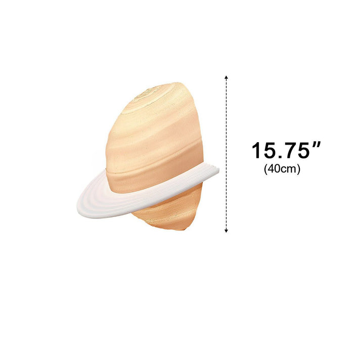 Semicircle Saturn 3D Planet LED Indoor Wall Light - Modern Design / Ambient Lighting