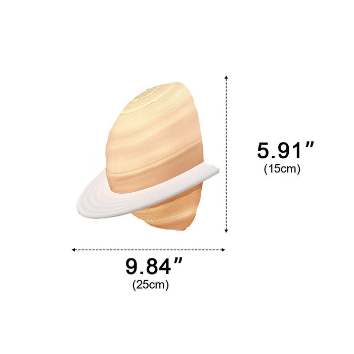 Semicircle Saturn 3D Planet LED Indoor Wall Light - Modern Design / Ambient Lighting