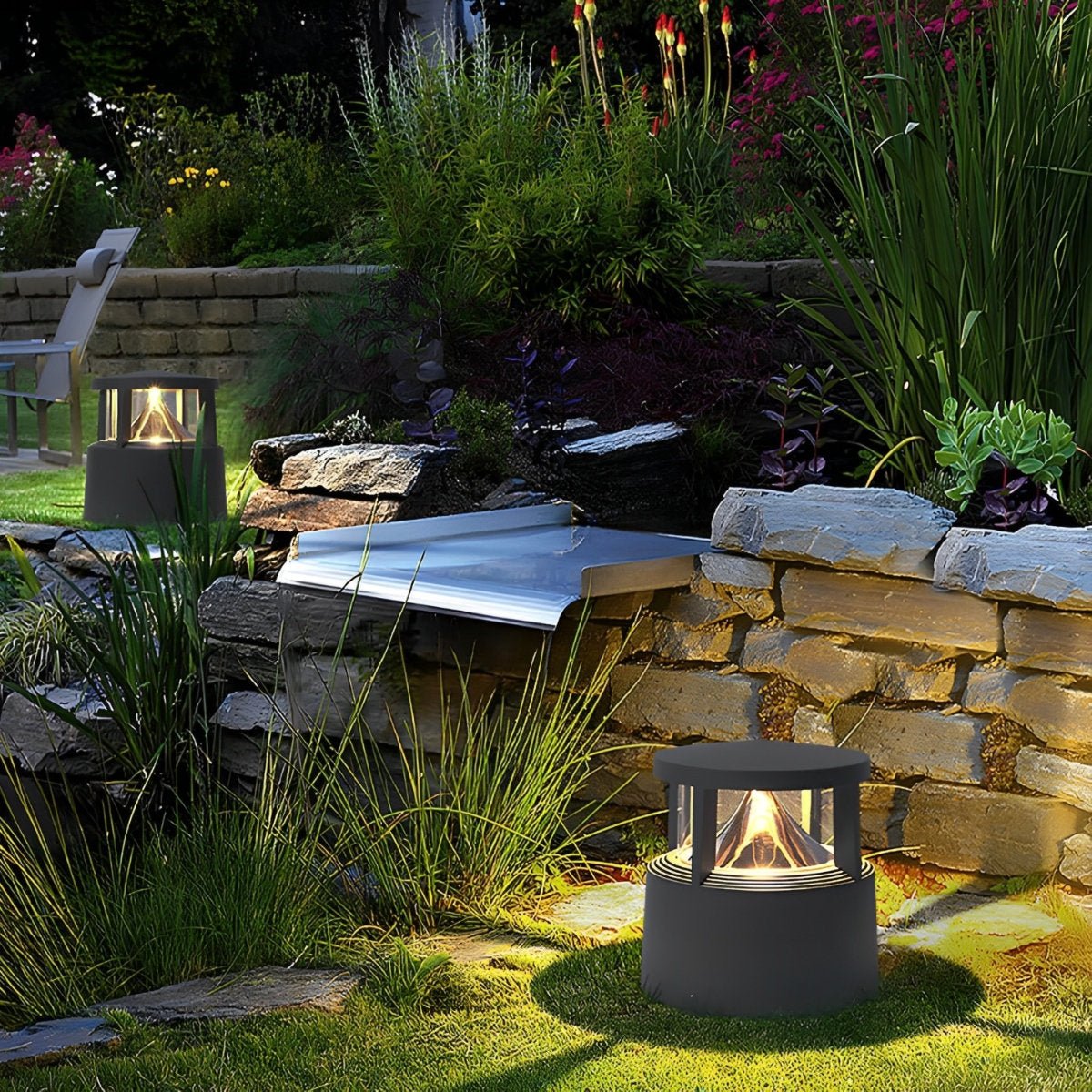 Outdoor LED Fence Post Light - Waterproof Landscape Pillar Lamp for Garden