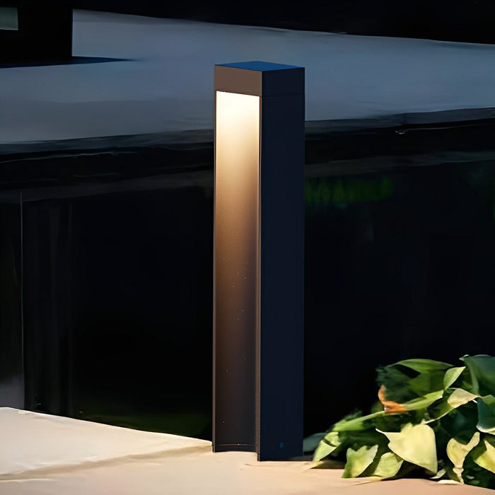 Modern Slim Rectangular LED Outdoor Pathway Light - Contemporary Design / Durable - Garden / Yard Illumination