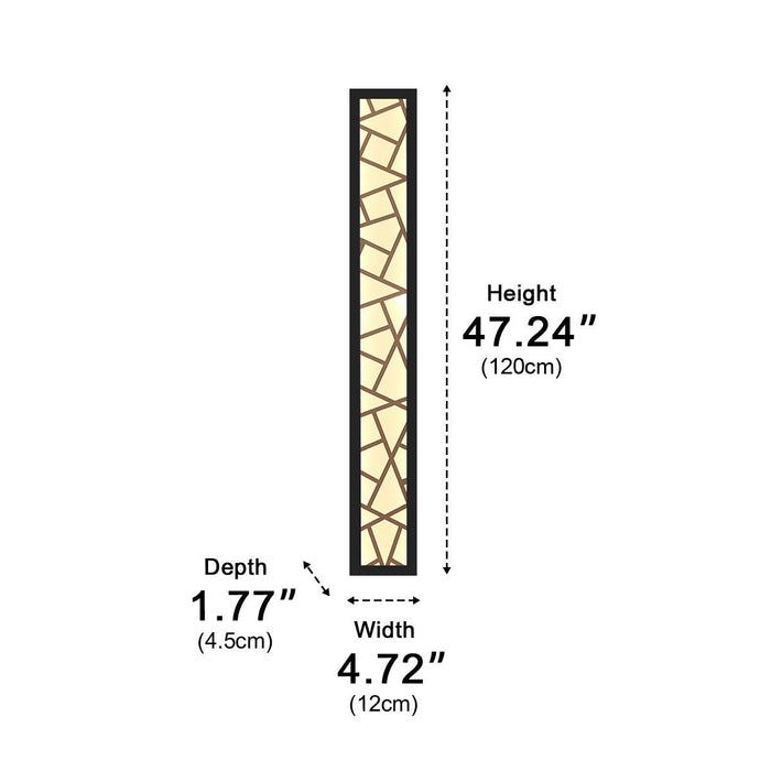 LED Outdoor Wall Light Fixture - Modern Minimalist Waterproof Long Strip Sconce - Exterior Lighting