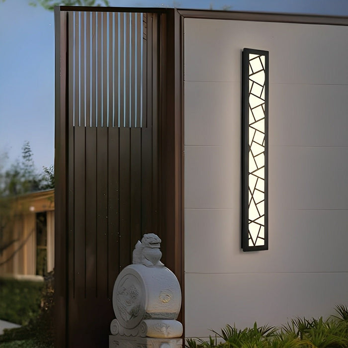 LED Outdoor Wall Light Fixture - Modern Minimalist Waterproof Long Strip Sconce - Exterior Lighting