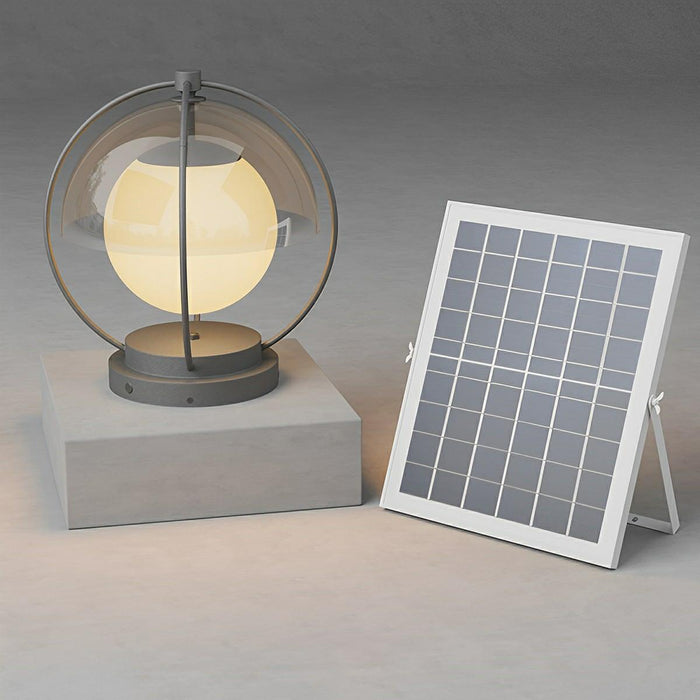 Solar Globe Post Light, Waterproof IP65 LED, Dusk to Dawn, Garden/Yard/Patio Lighting