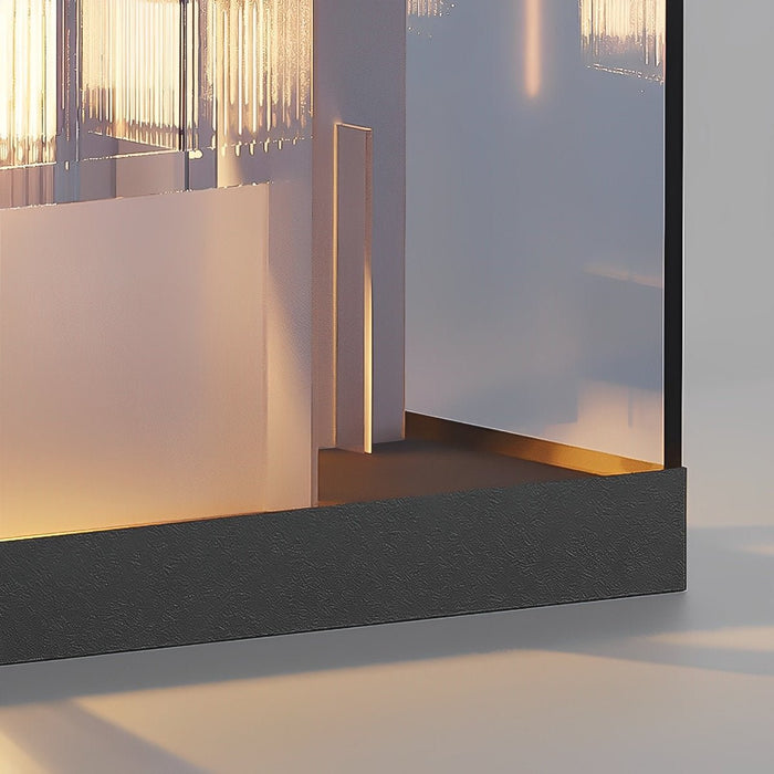 Modern Square Solar Outdoor Post Light - Waterproof LED / Garden / Pathway