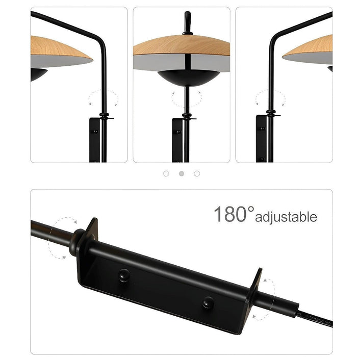 Modern Swing Arm Wall Sconces Lamp - Umbrella Shade / Adjustable Lighting Fixture