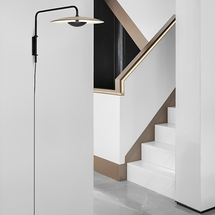 Modern Swing Arm Wall Sconces Lamp - Umbrella Shade / Adjustable Lighting Fixture