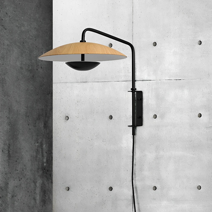 Modern Swing Arm Wall Sconces Lamp - Umbrella Shade / Adjustable Lighting Fixture