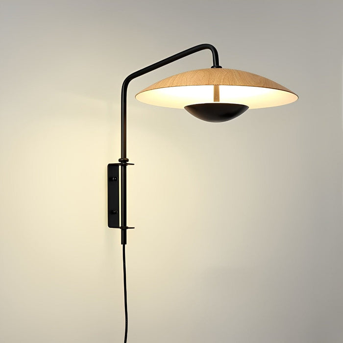 Modern Swing Arm Wall Sconces Lamp - Umbrella Shade / Adjustable Lighting Fixture
