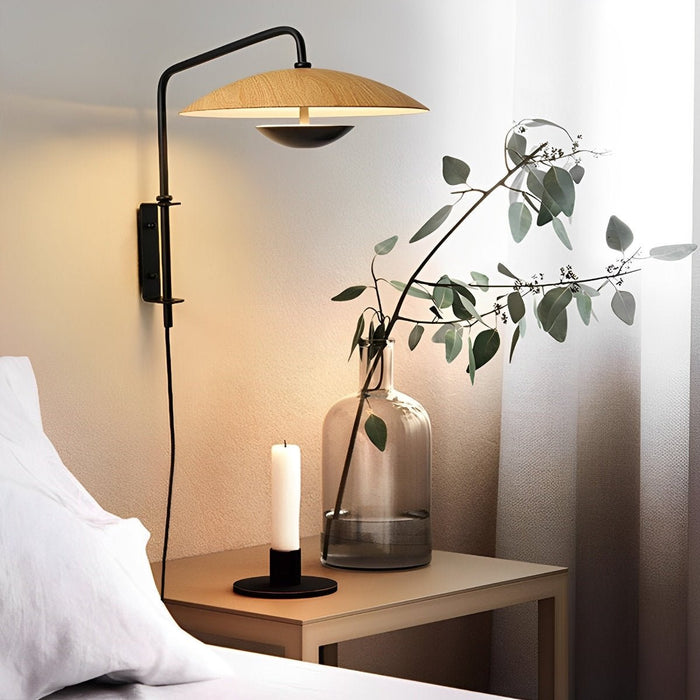 Modern Swing Arm Wall Sconces Lamp - Umbrella Shade / Adjustable Lighting Fixture