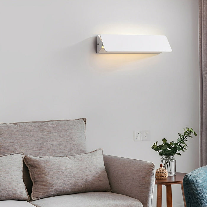 LED Wall Sconce - Modern Touch Strip Up/Down Lighting Fixture for Indoor/Outdoor Use
