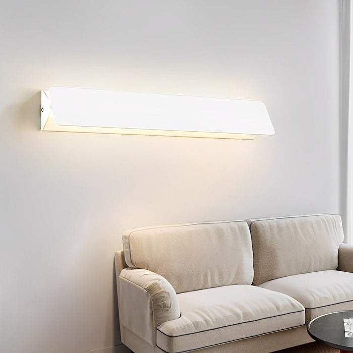 LED Wall Sconce - Modern Touch Strip Up/Down Lighting Fixture for Indoor/Outdoor Use