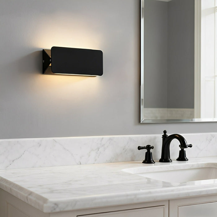 LED Wall Sconce - Modern Touch Strip Up/Down Lighting Fixture for Indoor/Outdoor Use