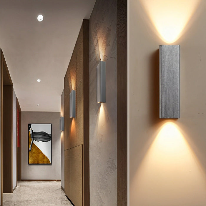 Modern Up Down Long Strip Indoor Wall Sconce - Contemporary Linear Wall Lighting Fixture for Home Decor