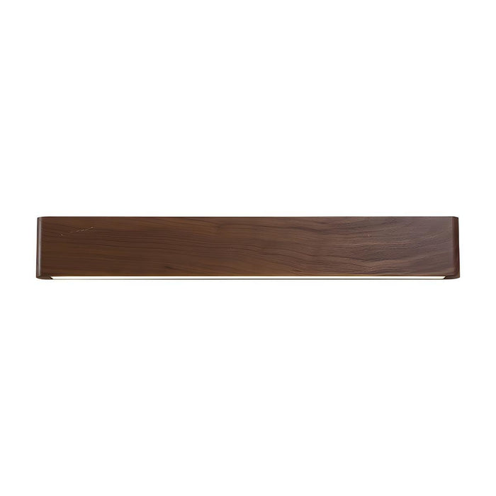 LED Indoor Wall Sconce - Modern Walnut Solid Wood - Rectangular Design for Home Lighting