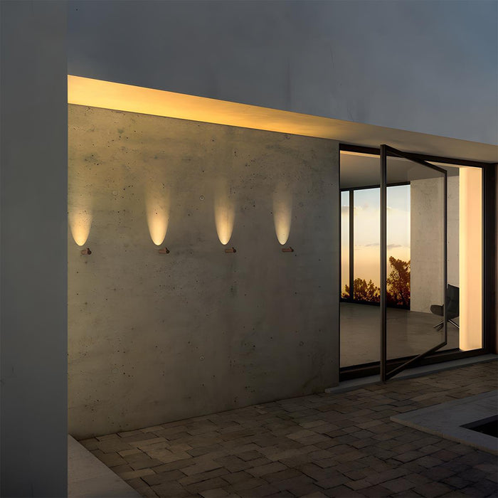 Bamboo Shape Outdoor Porch LED Wall Light - Modern Waterproof Exterior Fixture