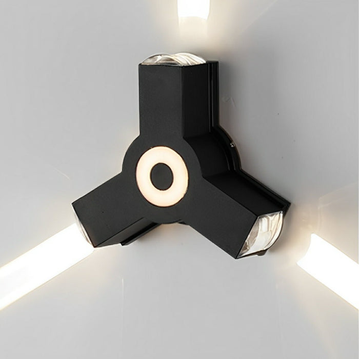 Modern Waterproof Black Outdoor LED Wall Light - Exterior Spotlights / Up Down Lighting