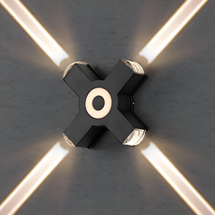Modern Waterproof Black Outdoor LED Wall Light - Exterior Spotlights / Up Down Lighting