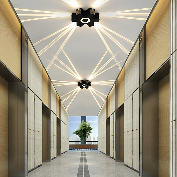 Modern Waterproof Black Outdoor LED Wall Light - Exterior Spotlights / Up Down Lighting