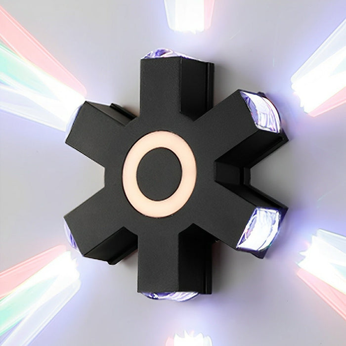 Modern Waterproof Black Outdoor LED Wall Light - Exterior Spotlights / Up Down Lighting