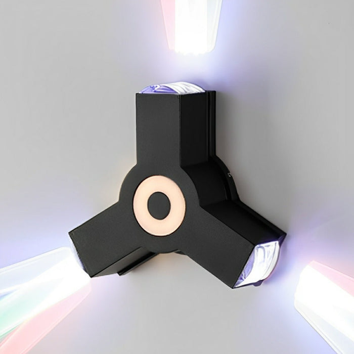 Modern Waterproof Black Outdoor LED Wall Light - Exterior Spotlights / Up Down Lighting