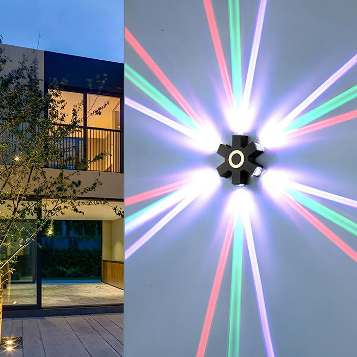Modern Waterproof Black Outdoor LED Wall Light - Exterior Spotlights / Up Down Lighting