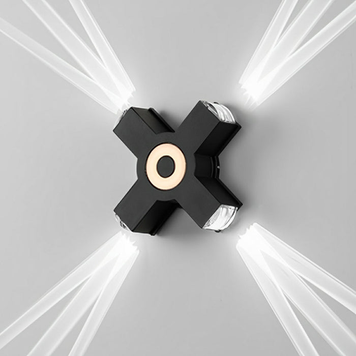 Modern Waterproof Black Outdoor LED Wall Light - Exterior Spotlights / Up Down Lighting