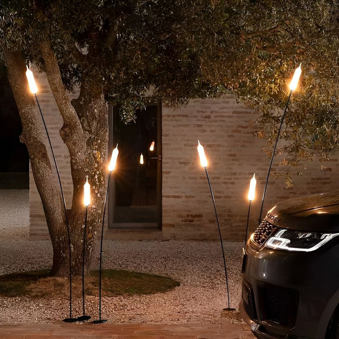Cattail Shaped LED Pathway Lights - Modern, Waterproof / Outdoor Landscape Lighting