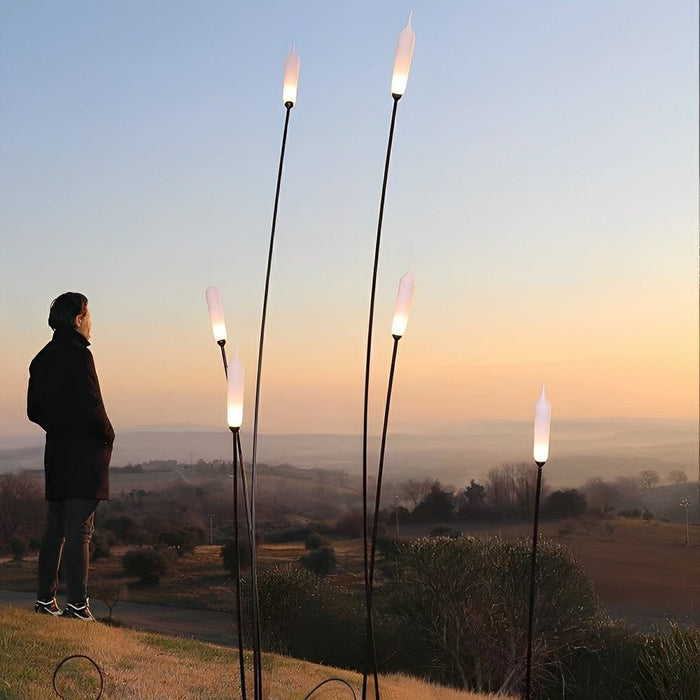 Cattail Shaped LED Pathway Lights - Modern, Waterproof / Outdoor Landscape Lighting