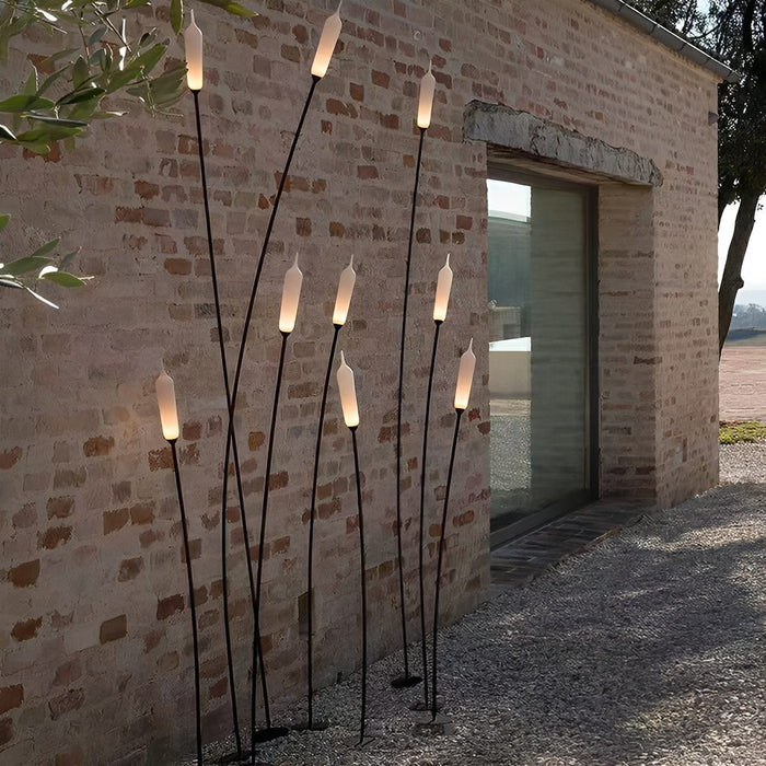 Cattail Shaped LED Pathway Lights - Modern, Waterproof / Outdoor Landscape Lighting