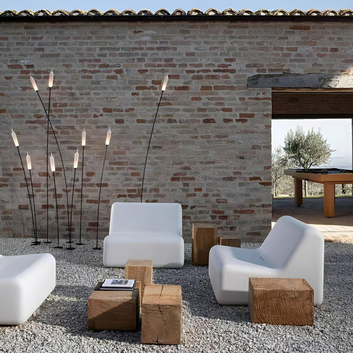Cattail Shaped LED Pathway Lights - Modern, Waterproof / Outdoor Landscape Lighting