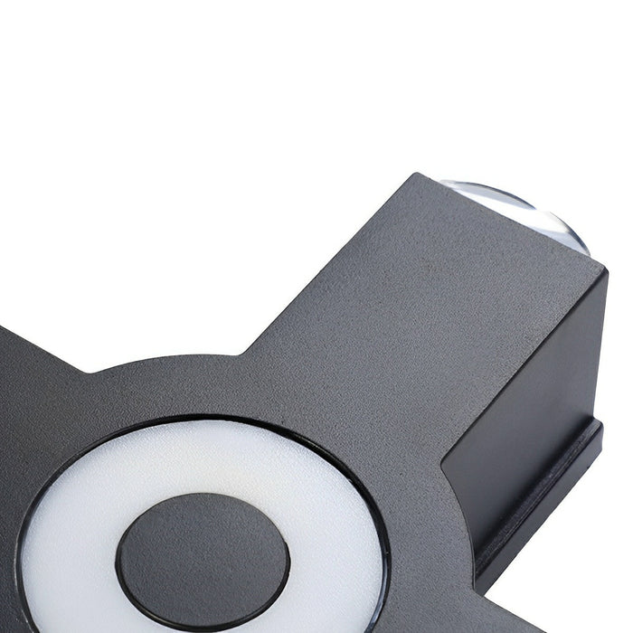 Outdoor LED Wall Lights - Modern Waterproof Colorful - Adjustable Cross Beam Pattern - Aluminum Housing