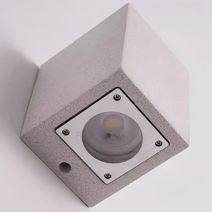 Cylinder Cement LED Outdoor Wall Light - Modern / Waterproof - Exterior Fixture