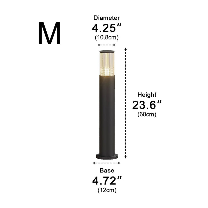 Modern Outdoor Pillar Light, Waterproof IP65, Garden/Lawn/Pathway LED Landscape Lighting