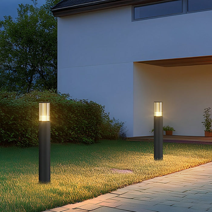 Modern Outdoor Pillar Light, Waterproof IP65, Garden/Lawn/Pathway LED Landscape Lighting