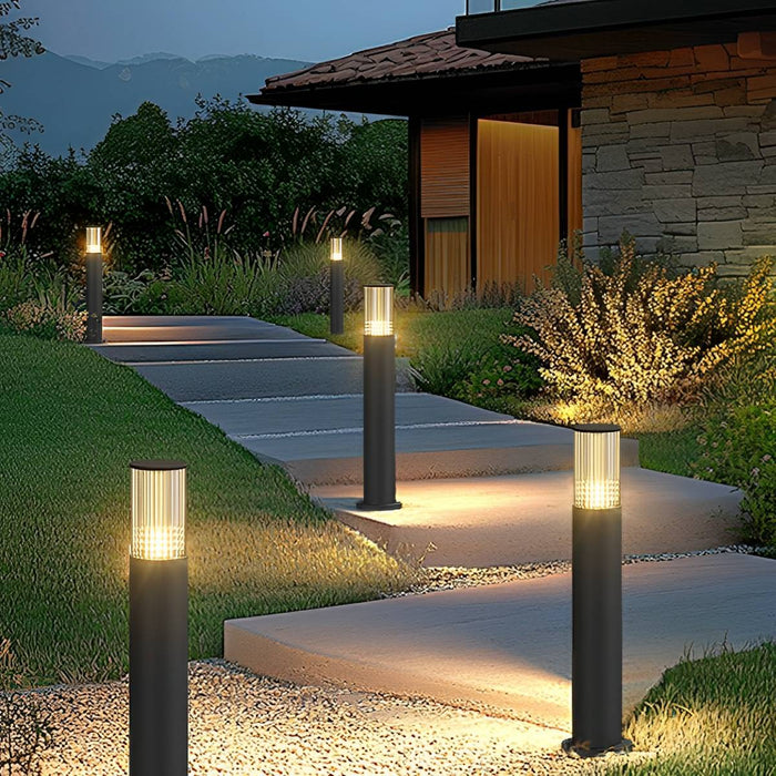Modern Outdoor Pillar Light, Waterproof IP65, Garden/Lawn/Pathway LED Landscape Lighting