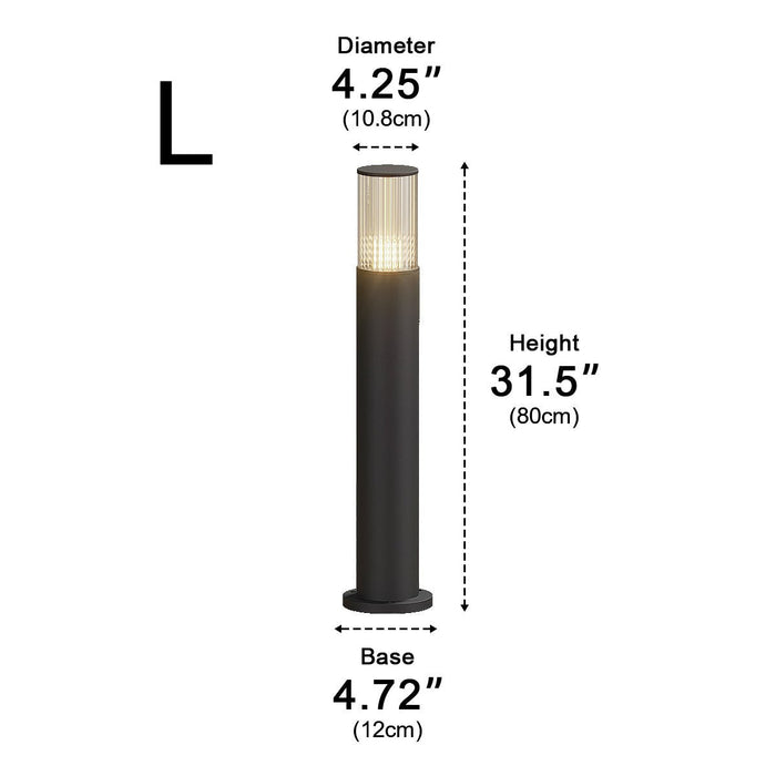 Modern Outdoor Pillar Light, Waterproof IP65, Garden/Lawn/Pathway LED Landscape Lighting