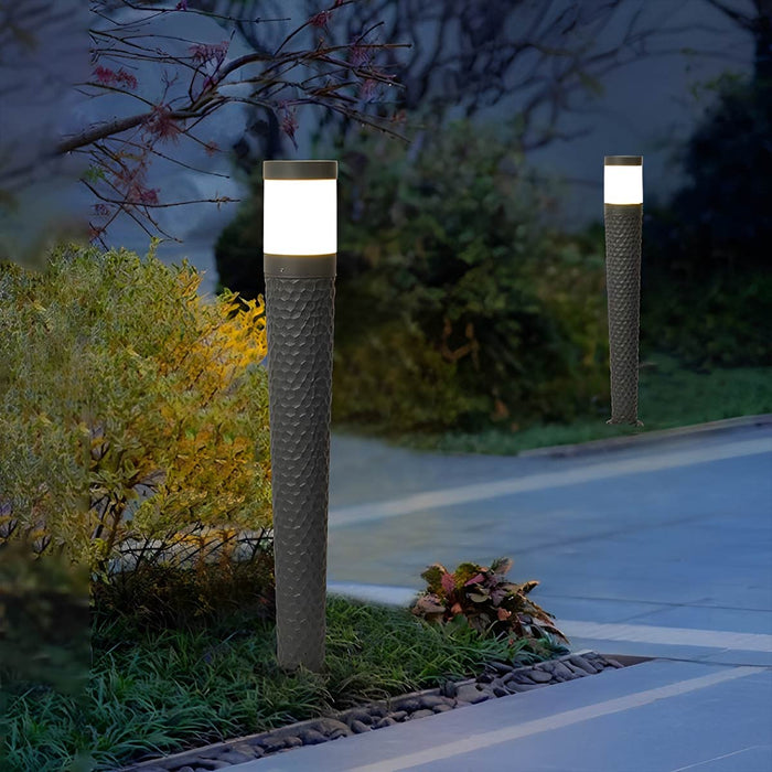 Modern Cylinder Outdoor LED Pillar Light, IP65 Waterproof, Die-cast Aluminum, for Lawn/Garden/Pathway