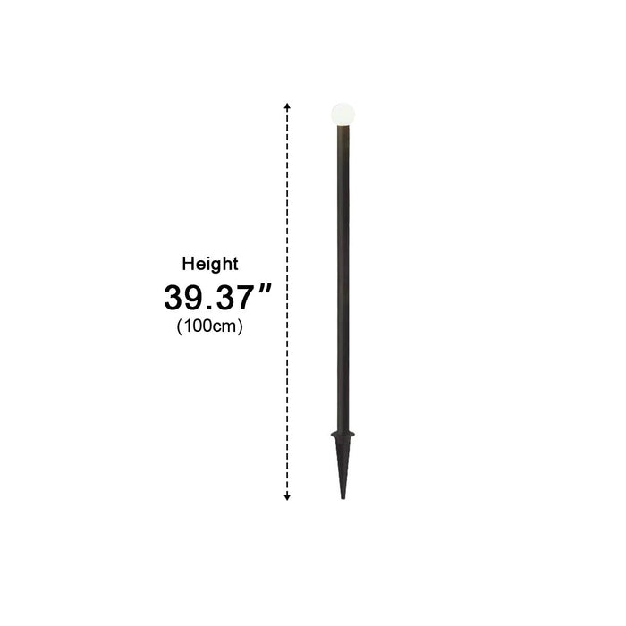 Waterproof LED Landscape Light, Modern Minimalist Firefly Effect for Outdoor Lawn/Garden/Path, Stainless Steel IP65 Warm White
