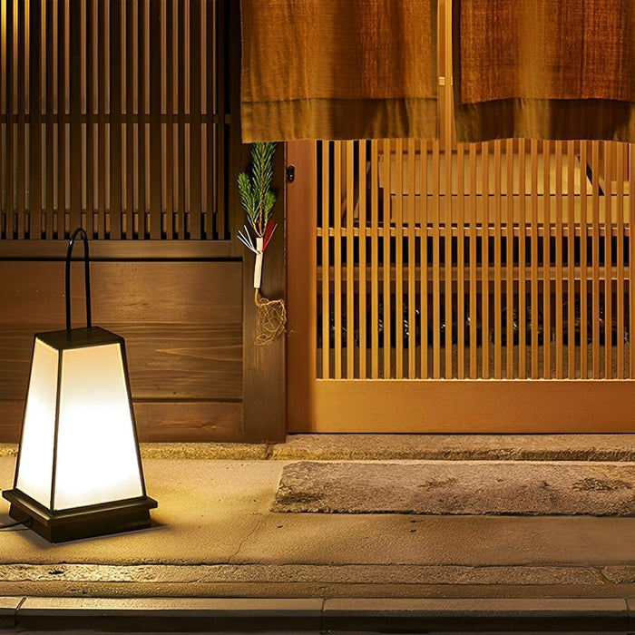Outdoor LED Lantern, Solar/Hardwired, IP65 Waterproof, Architectural Accent for Garden, Patio, Pathway