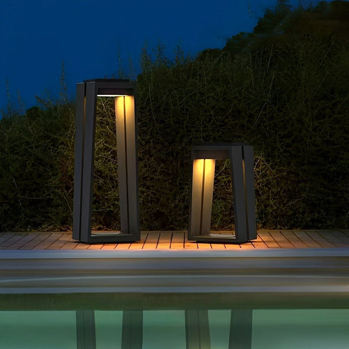 Solar/Hardwired Modern LED Pathway Light, Waterproof Stainless Steel, Minimalist Design for Garden, Yard, Patio