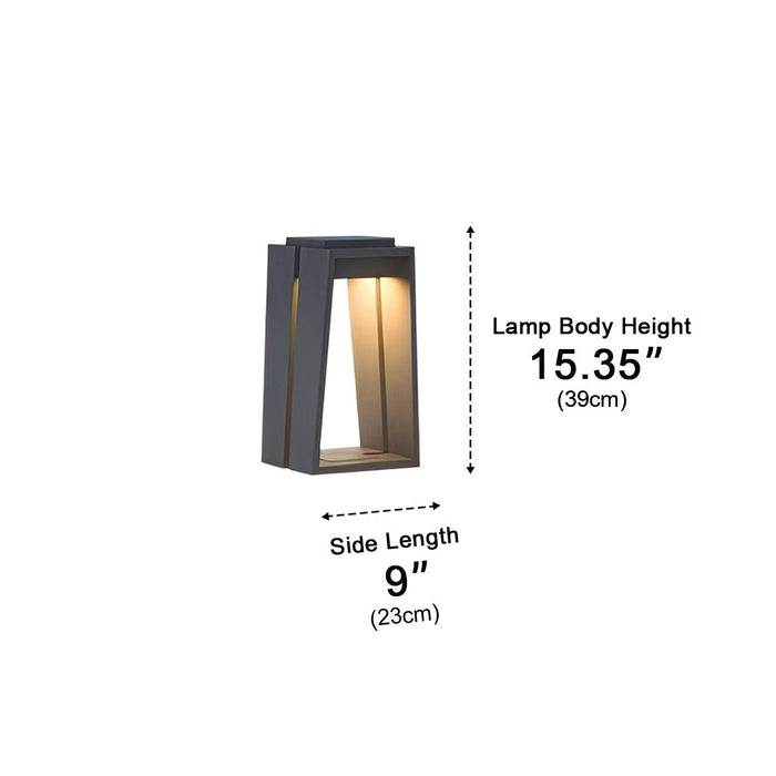 Solar/Hardwired Modern LED Pathway Light, Waterproof Stainless Steel, Minimalist Design for Garden, Yard, Patio